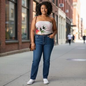 Women’s Strapless Elastic Floral Tube Top Bandeau
New